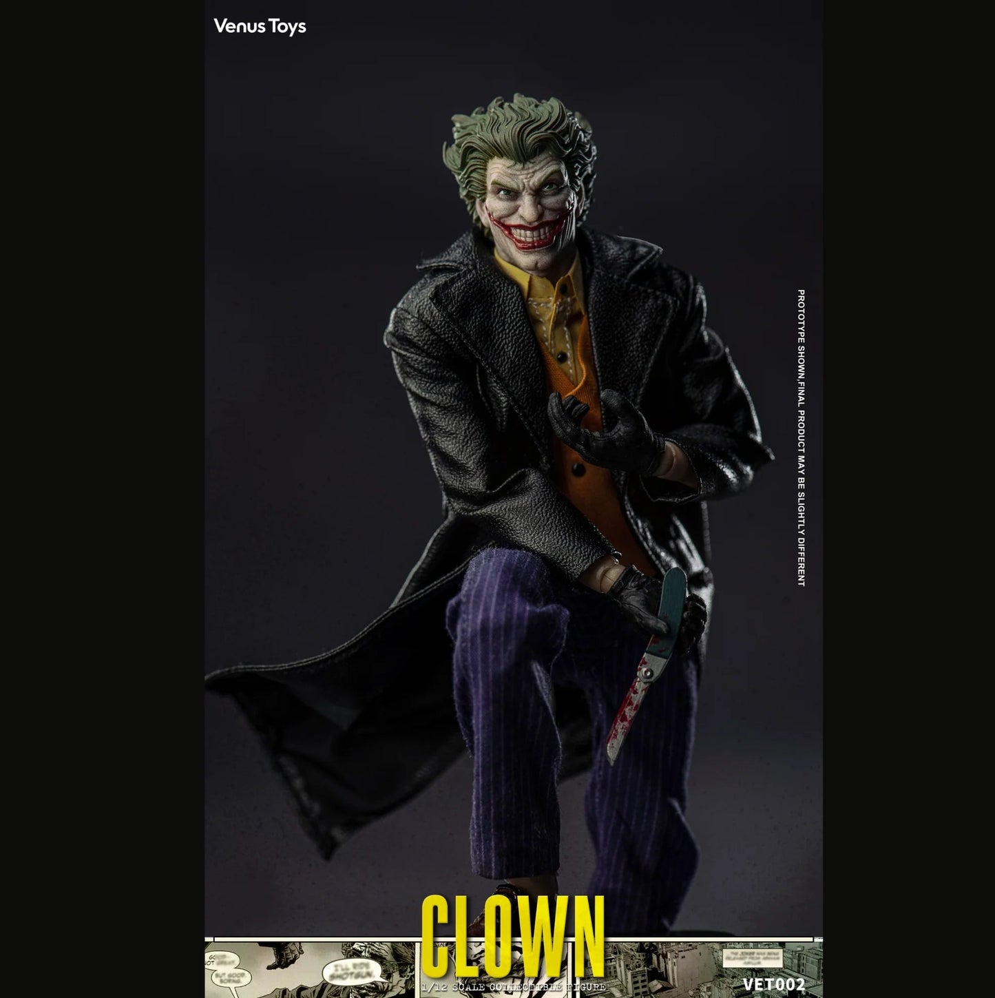 (Pre-order) Venus Toys The Clown VET002 1/12 Scale Action Figure with Pre-Order Bonus