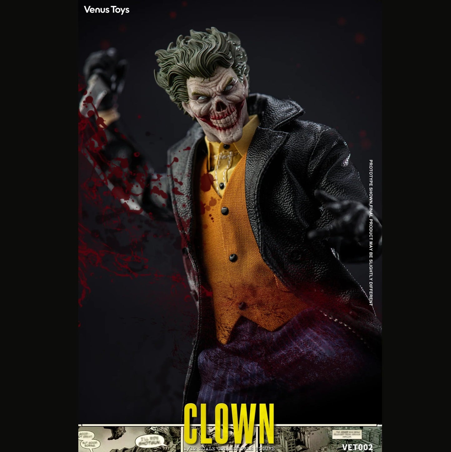 (Pre-order) Venus Toys The Clown VET002 1/12 Scale Action Figure with Pre-Order Bonus