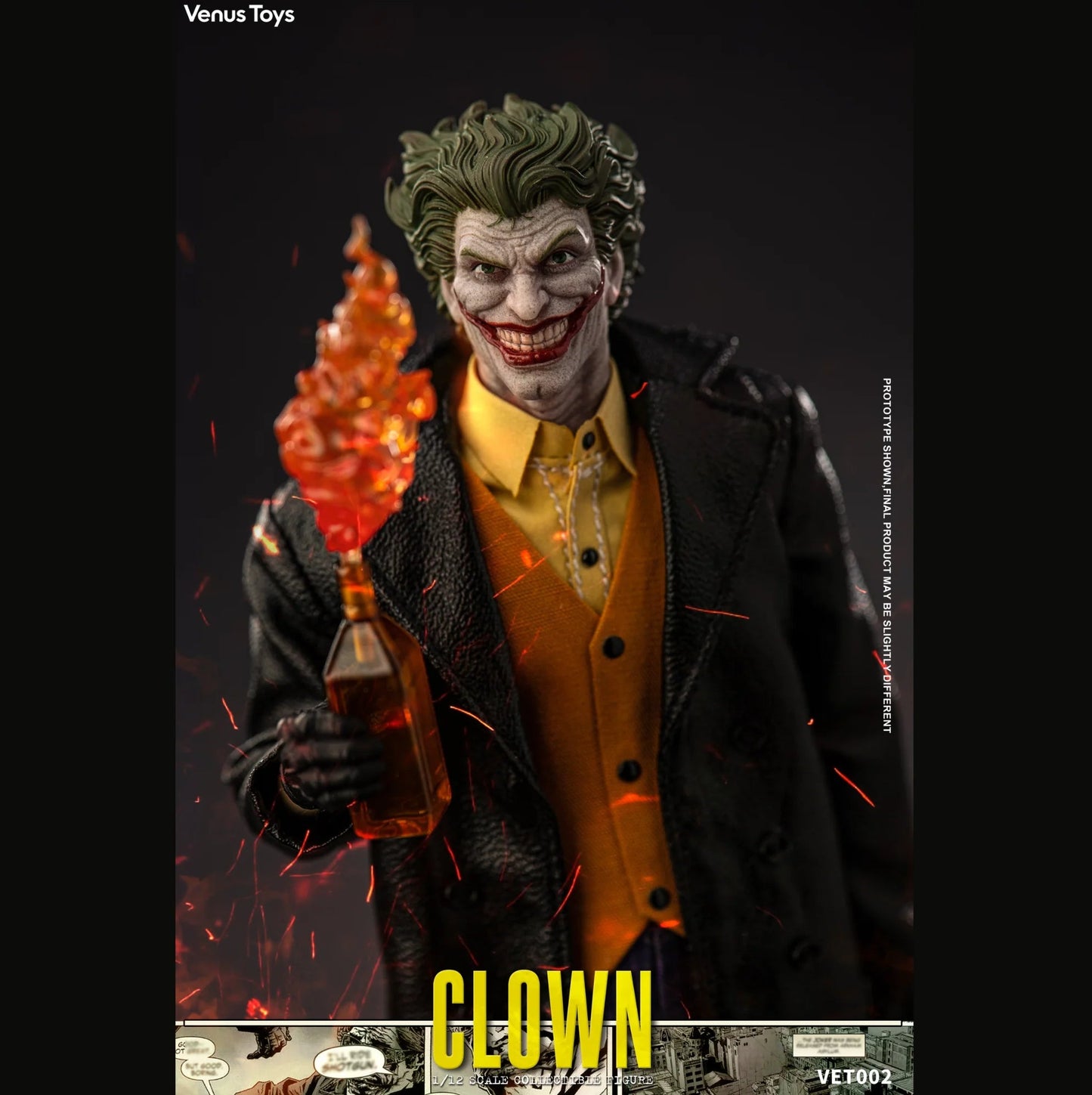 (Pre-order) Venus Toys The Clown VET002 1/12 Scale Action Figure with Pre-Order Bonus