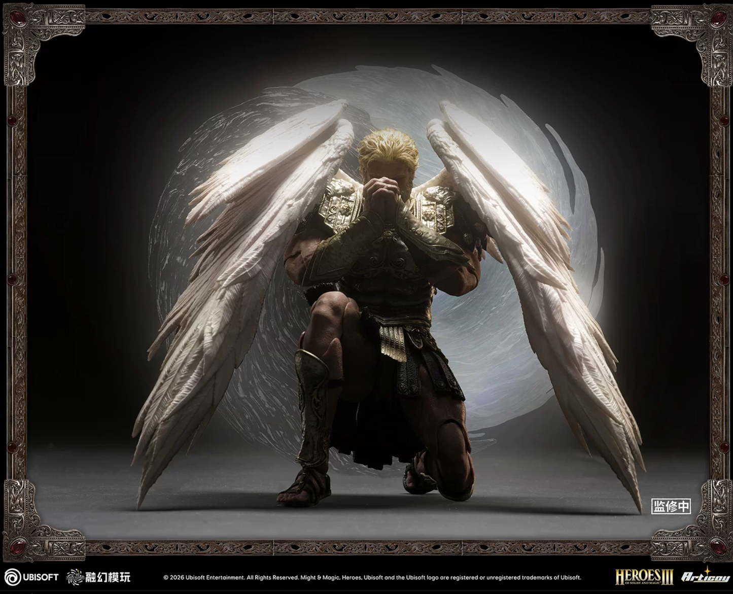 Fusion Fantasy Heroes of Might and Magic III Archangel Deluxe Ver 1/12 Scale Action Figure with sword shield and feather effects
