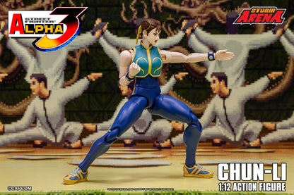 Storm Collectibles Chun-Li 1/12 Action Figure from Street Fighter Alpha 3 with Hundred-Crack Kick effect – Sugoi Collectible NZ Australia