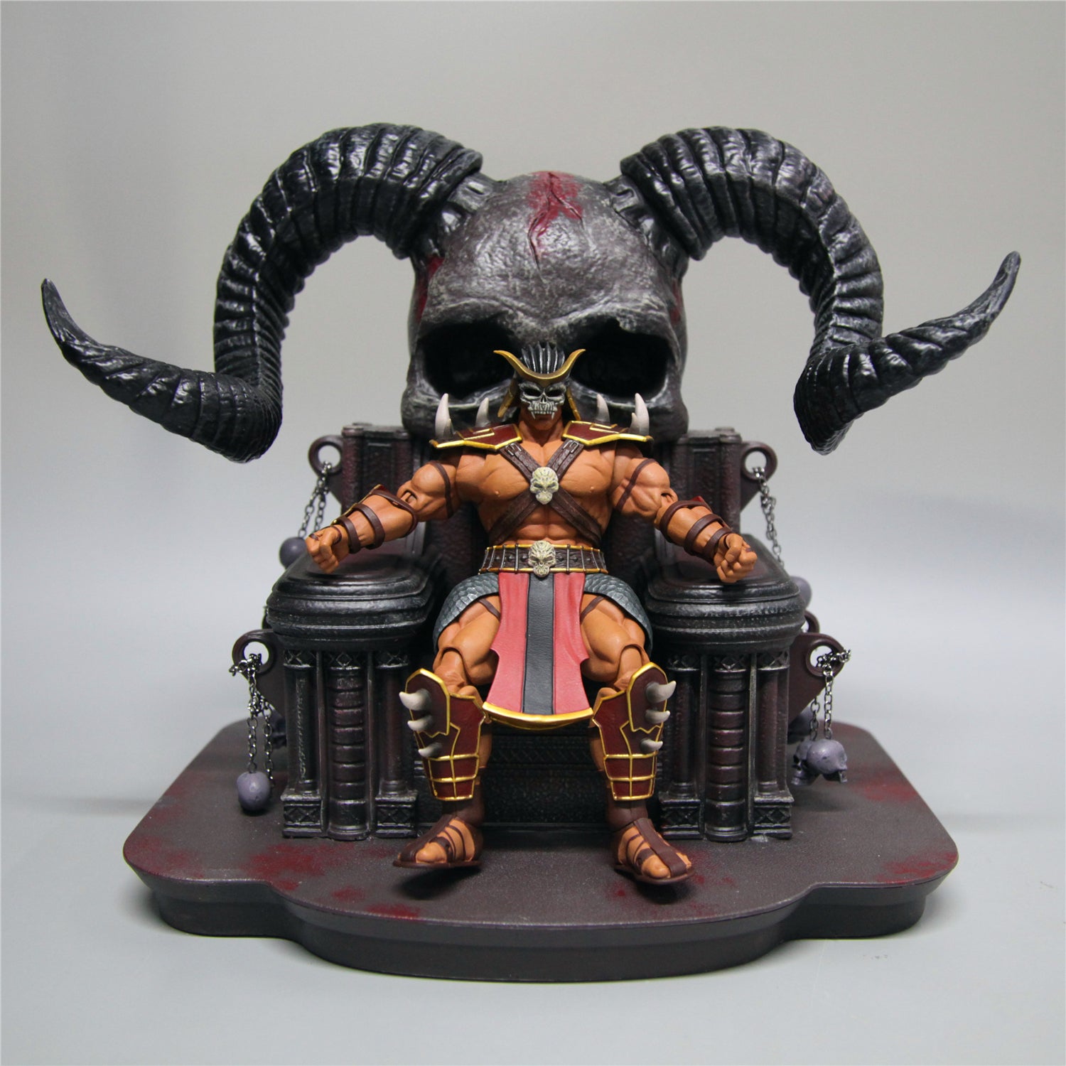 Shao Kahn Throne diorama for 1/12 scale Mortal Kombat figures – throne only, available at Sugoi Collectible in New Zealand and Australia