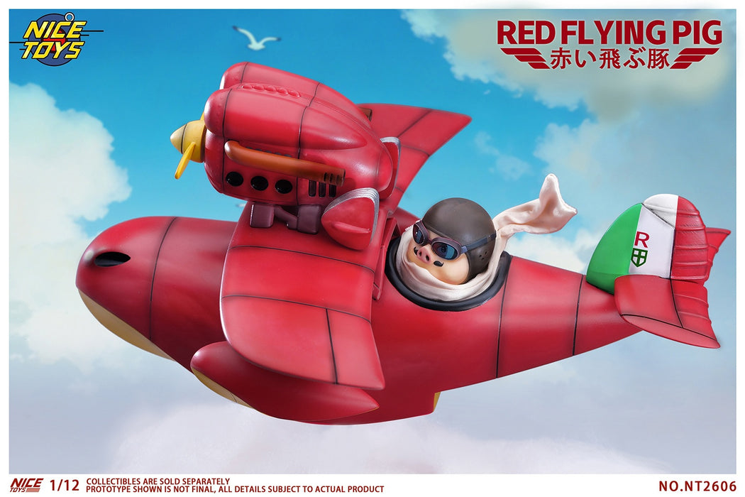 (Pre-order) NICETOYS Red Flying Pig NT2606B Airplane Set 1/12 Action Figure