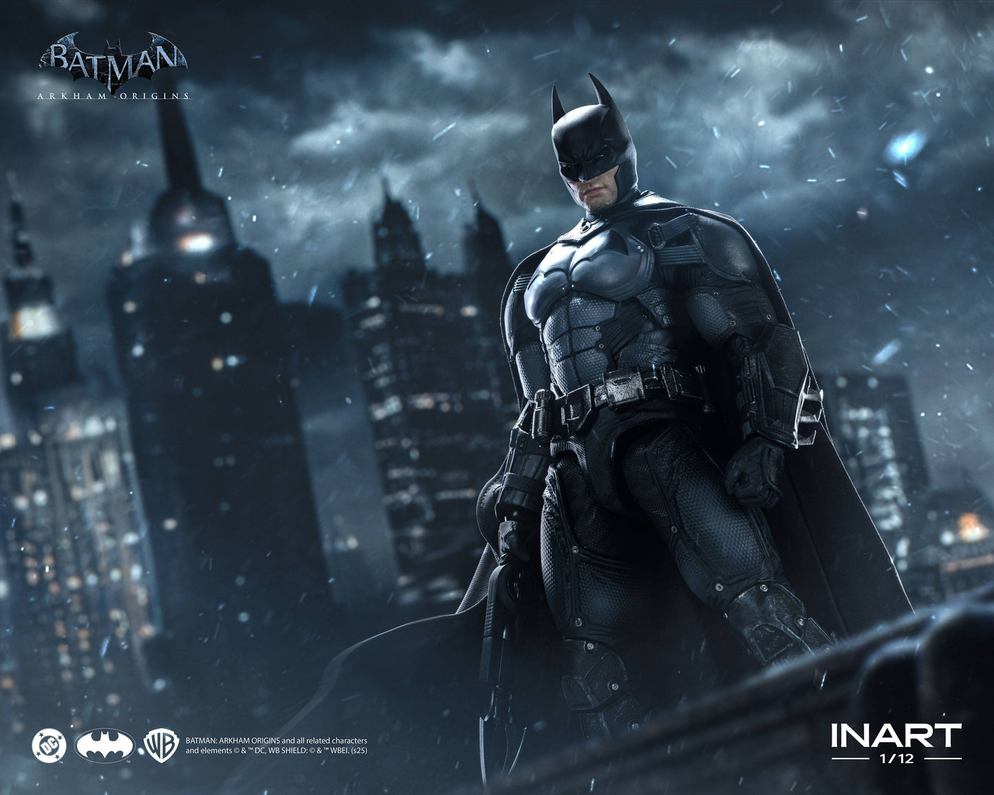 (Pre-order) INART Batman: Arkham Origins Batman (Battle Damaged Ver.) 1/12 Scale Action Figure