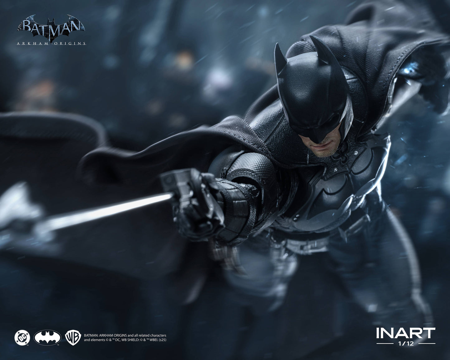 (Pre-order) INART Batman: Arkham Origins Batman (Battle Damaged Ver.) 1/12 Scale Action Figure