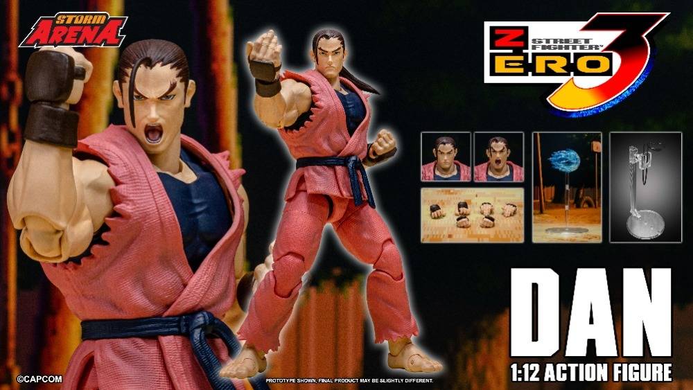 Storm Arena Street Fighter Zero3 Dan Hibiki 1/12 Action Figure (Copy)