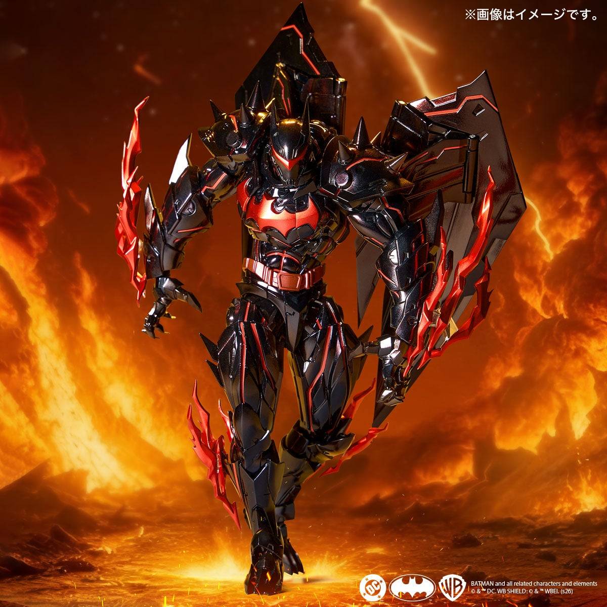 (Pre-Order) Kaiyodo Amazing Yamaguchi Batman Hellbat Suit (Limited + Bonus) 1/12 Action Figure