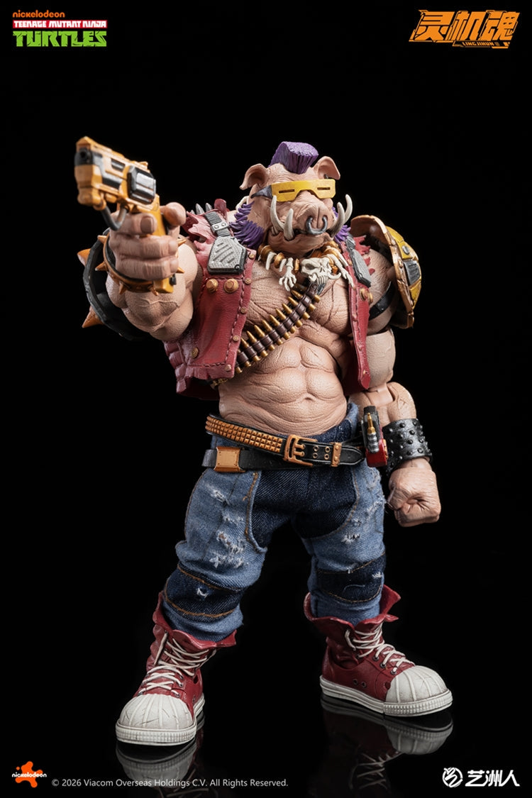 (Pre-order) LINGJIHUN 1/12 Action Figure – TMNT Rocksteady + Bebop