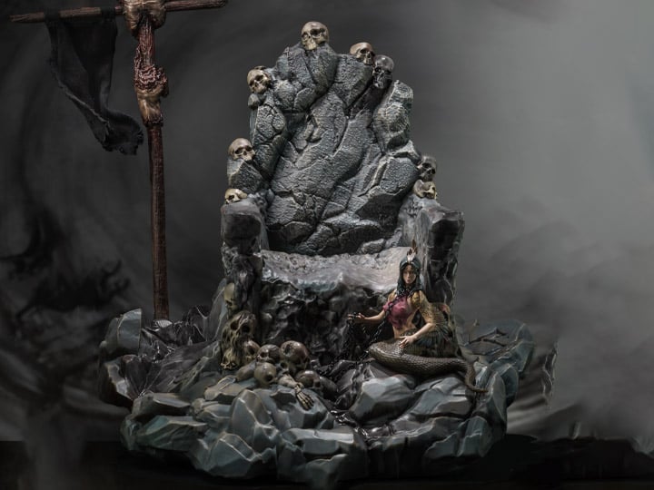 NOTTAA Collections Enveloped Yaomo Series Bone Crown Lion Soul Throne – 1/12 Scale Accessory