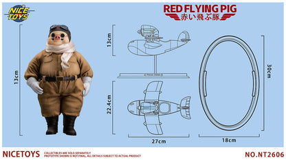 (Pre-order) NICETOYS Red Flying Pig NT2606A 1/12 Action Figure