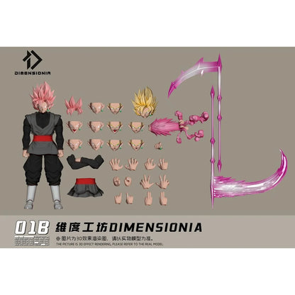 DIMENSIONIA Studio Dragon Ball Black Goku 1/12 Scale Action Figure