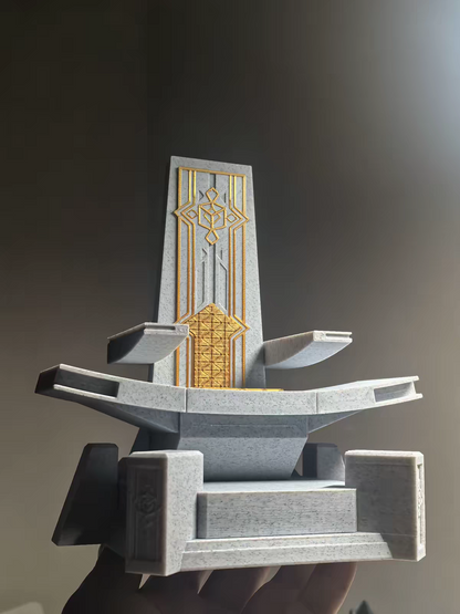 Unbranded 3D printed Doctor Doom throne and base for 1/12 figures