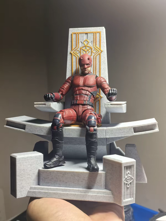Doctor Doom throne diorama display example; action figure not included