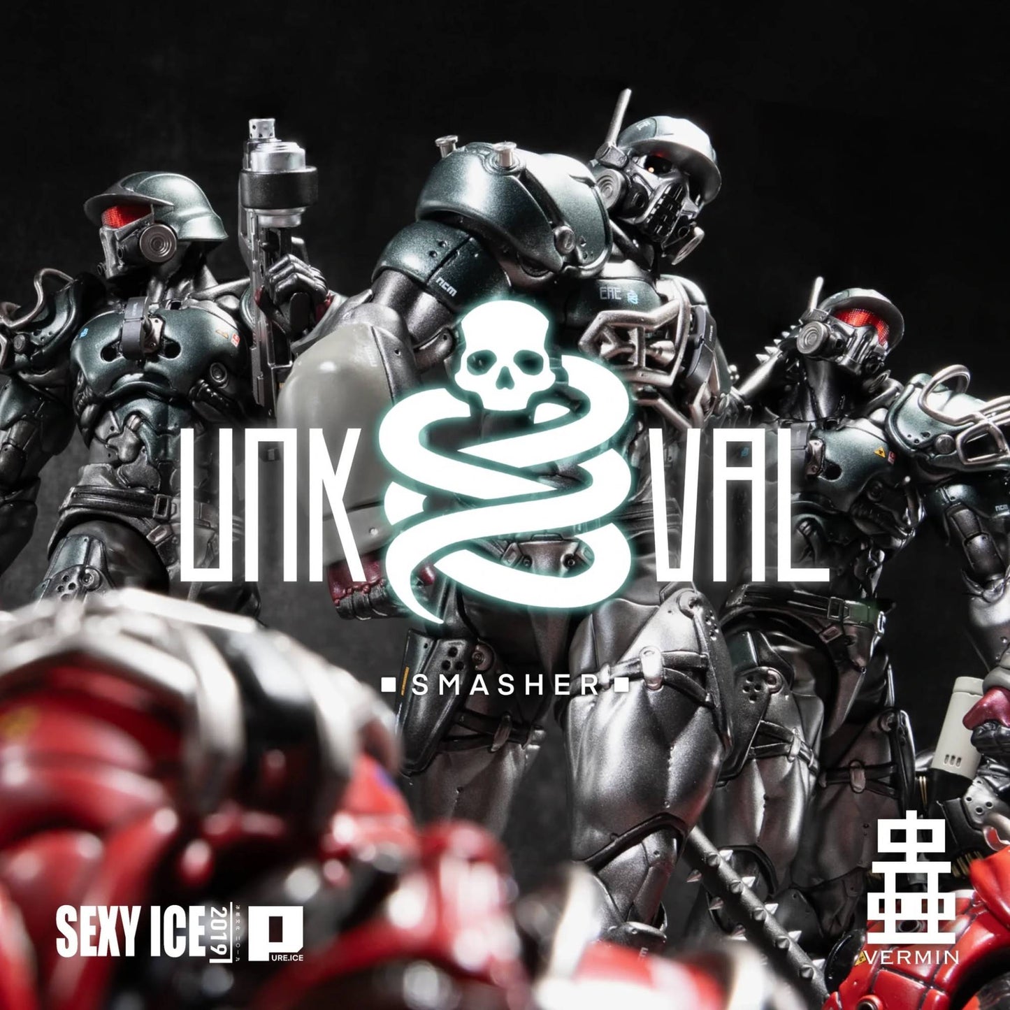 SEXYiCE PURE.ICE × VERMIN Series - UNKVAL Assault Type I Smasher Anaconda Strike Ver. 1/12 Scale Action Figure