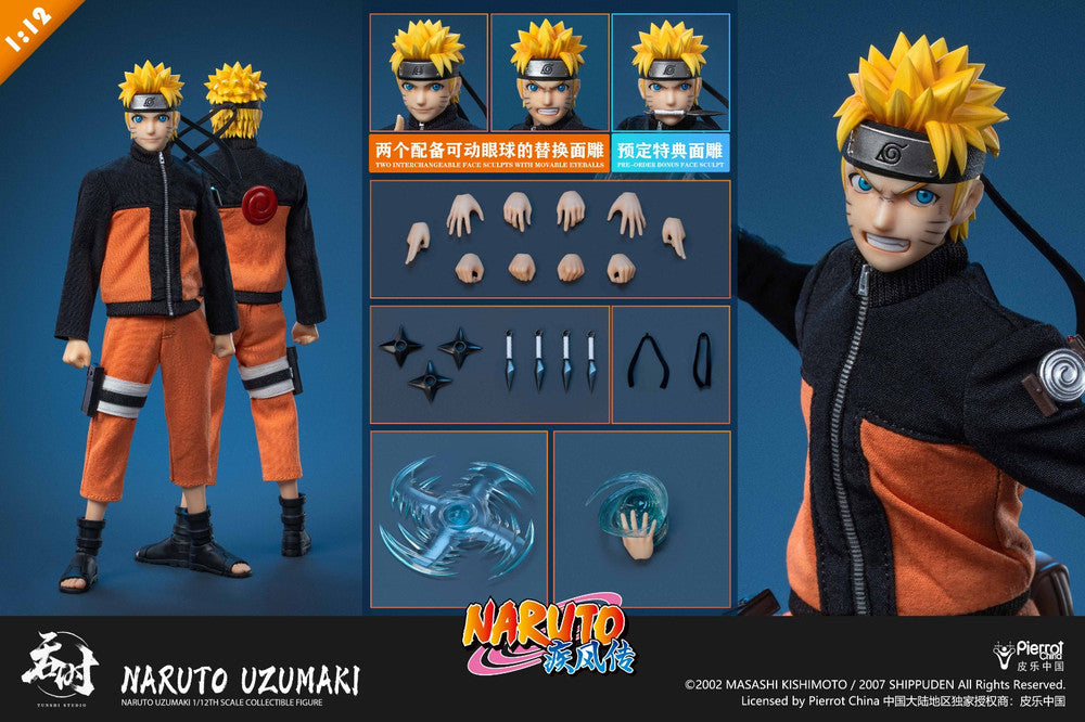 (Pre-order) Tunshi Studio Naruto Shippuden Naruto Uzumaki 1/12 Scale Action Figure