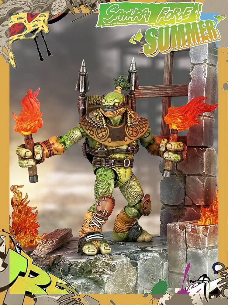 Fury Toys 1/12 5inches Action Figure Wave 3 Rage Samurai Force Turtle Summer