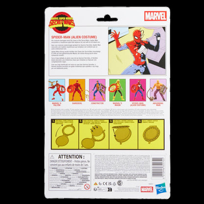 Hasbro Marvel Legends Secret Wars Spider-Man Alien Costume action figure view 10 - SugoiCollectible NZ/AUS