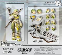 Rage Toys - Violet & Crimson Set of 2 1/12 Scale Action Figures