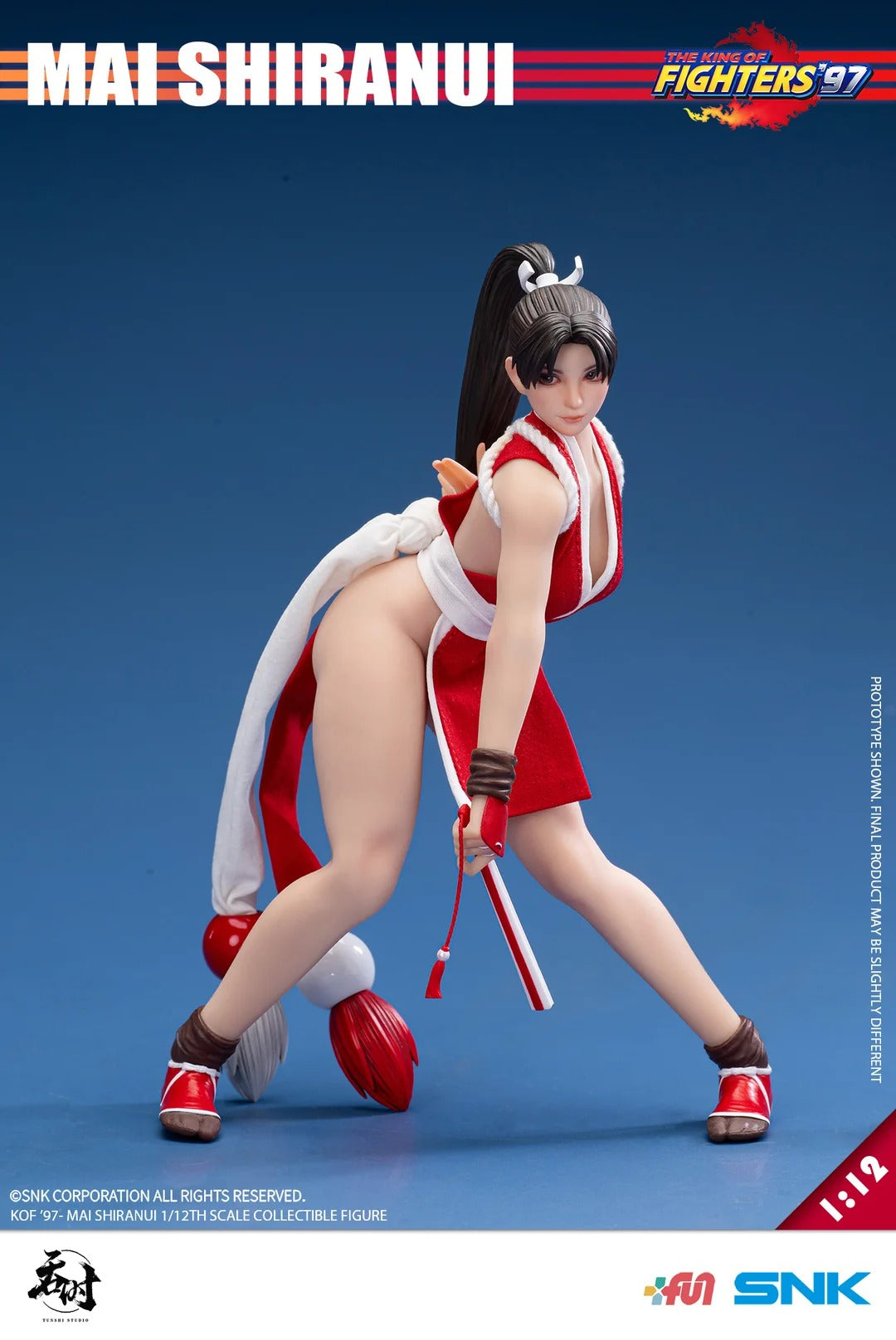 (Pre-order) Tunshi Studio Official Licensed KOF '97 Mai Shiranui 1/12 Scale Action Figure