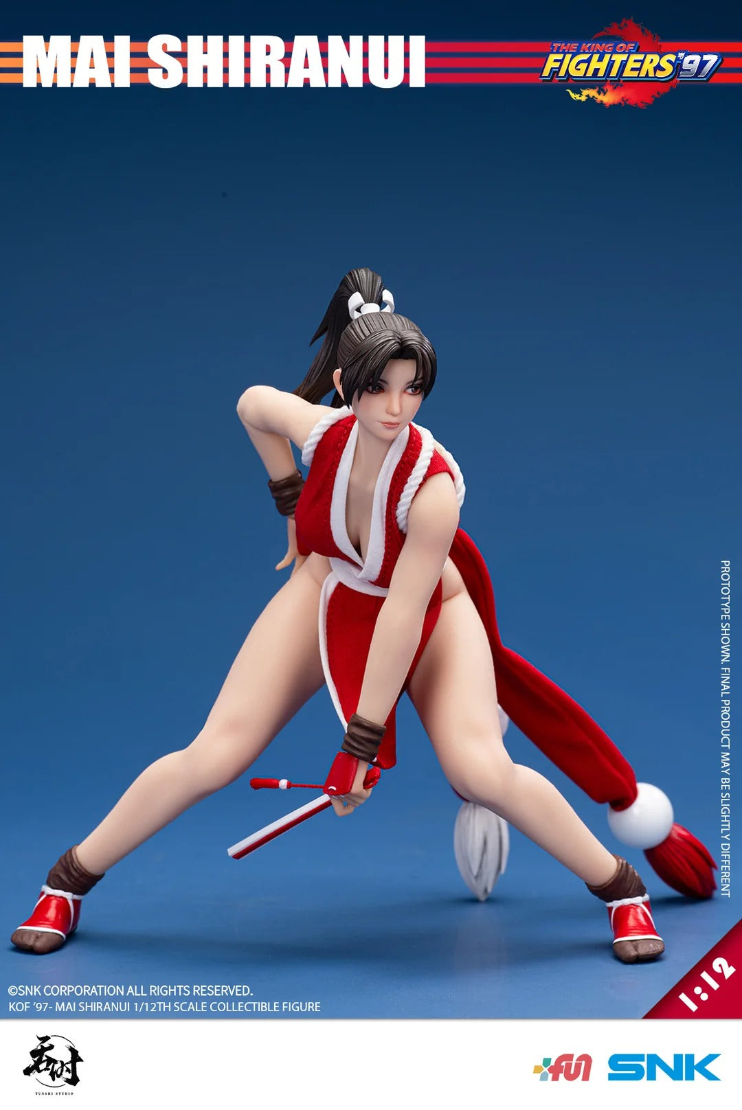 (Pre-order) Tunshi Studio Official Licensed KOF '97 Mai Shiranui 1/12 Scale Action Figure