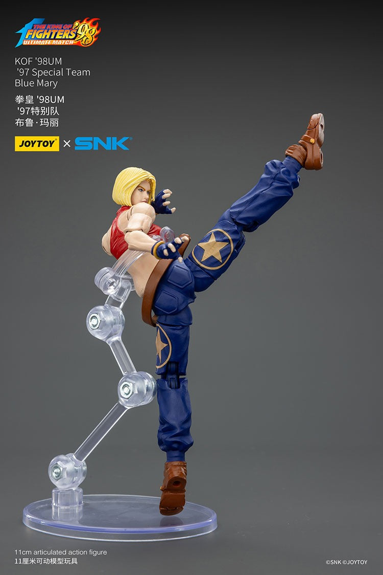 JoyToy KOF'98UM '97 Special Team Blue Mary 1/18 Scale Action Figure