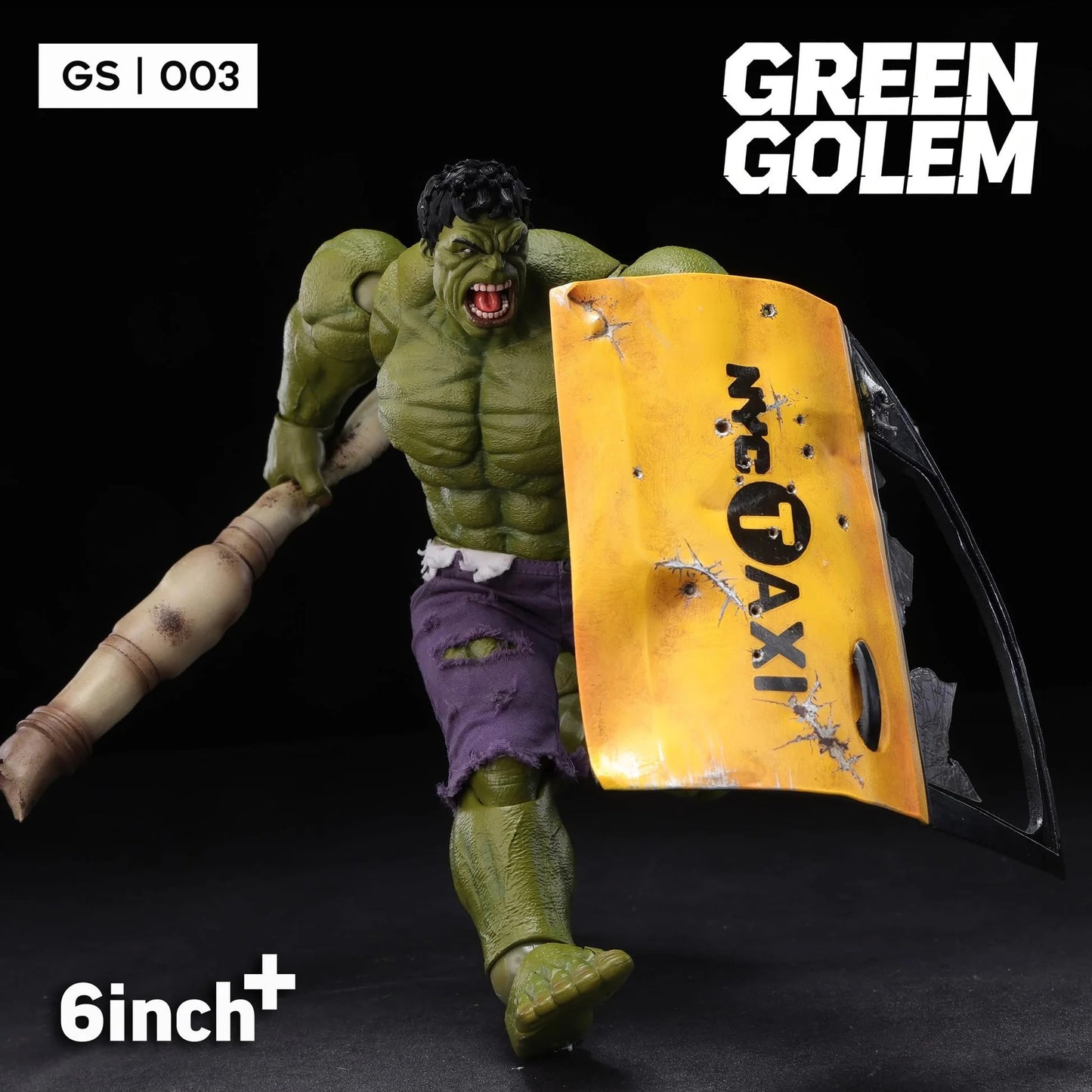 (Pre-Order) 6inch Plus Green Golem 1/12 Hulk Action Figure