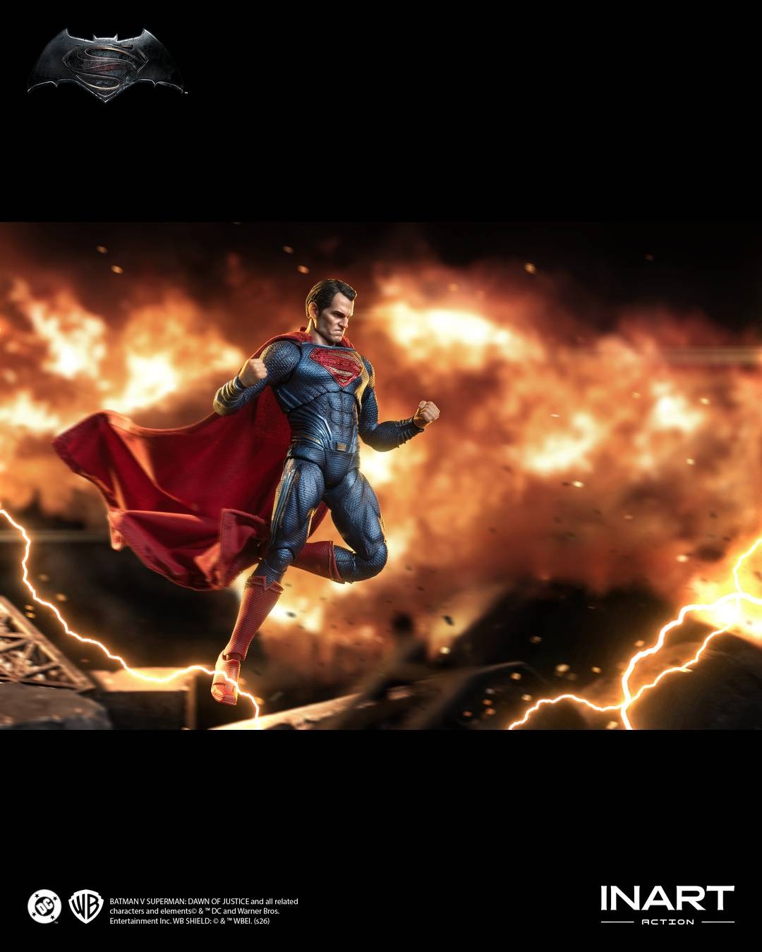 (Pre-order) INART Batman v Superman: Dawn of Justice - Superman 1/12 Scale Action Figure