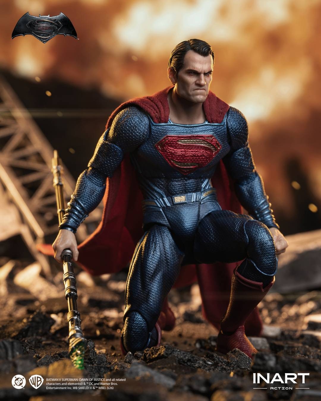 (Pre-order) INART Batman v Superman: Dawn of Justice - Superman 1/12 Scale Action Figure