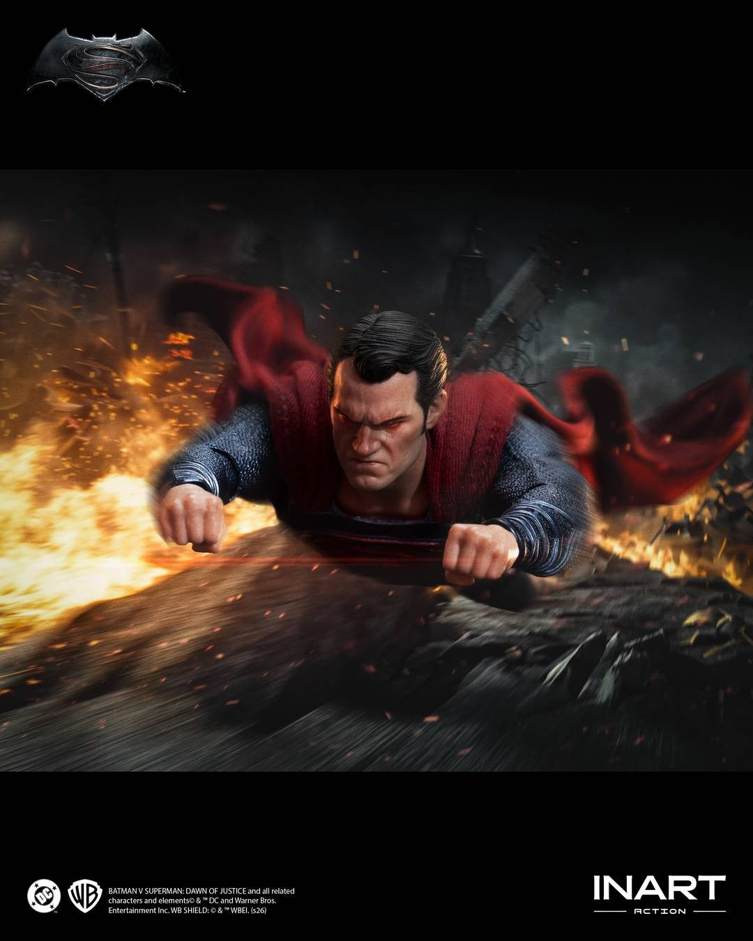 (Pre-order) INART Batman v Superman: Dawn of Justice - Superman 1/12 Scale Action Figure