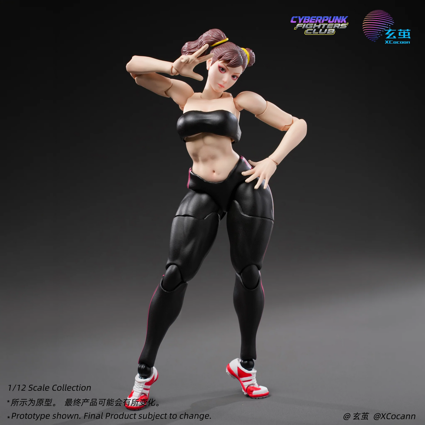 (Pre-order) Xcocann 1/12 Cyberpunk Fighters Club - Blazing Rose & Shadow Princess CFC03 / CF04 Action Figure
