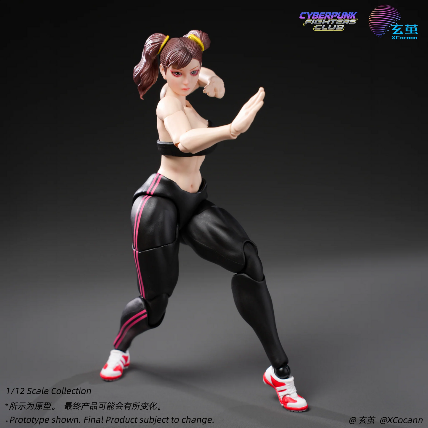 (Pre-order) Xcocann 1/12 Cyberpunk Fighters Club - Blazing Rose & Shadow Princess CFC03 / CF04 Action Figure