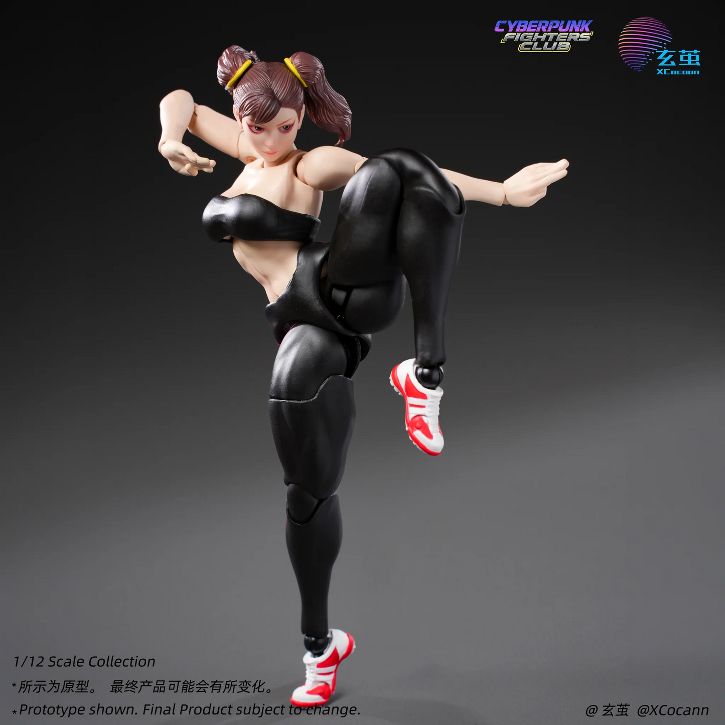 (Pre-order) Xcocann 1/12 Cyberpunk Fighters Club - Blazing Rose & Shadow Princess CFC03 / CF04 Action Figure