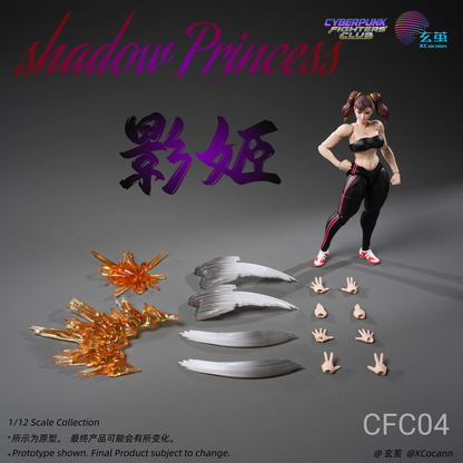 (Pre-order) Xcocann 1/12 Cyberpunk Fighters Club - Blazing Rose & Shadow Princess CFC03 / CF04 Action Figure