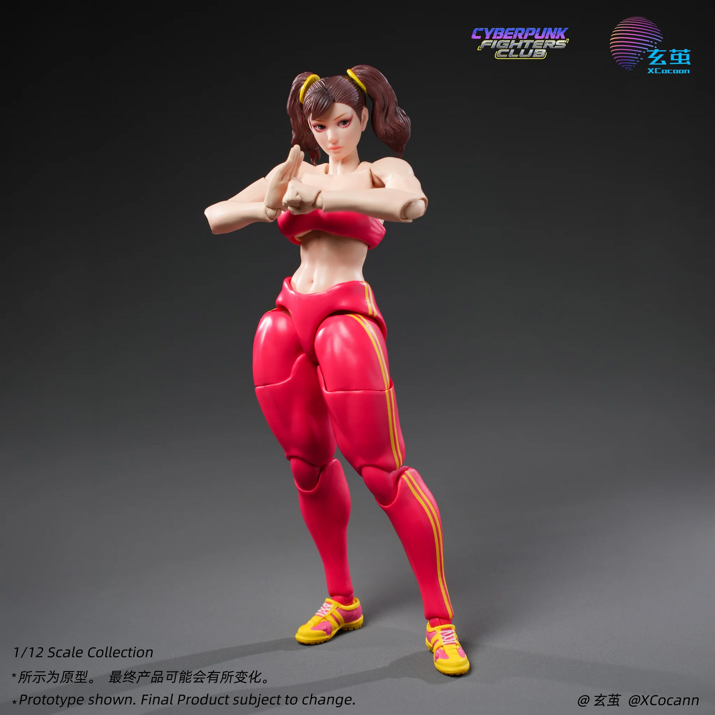 (Pre-order) Xcocann 1/12 Cyberpunk Fighters Club - Blazing Rose & Shadow Princess CFC03 / CF04 Action Figure