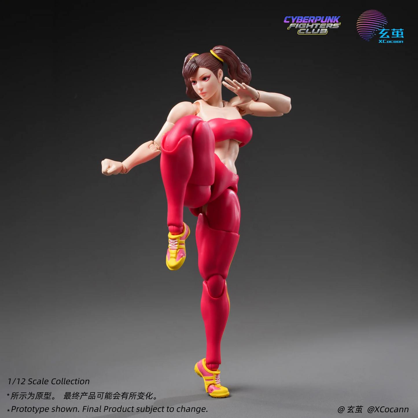 (Pre-order) Xcocann 1/12 Cyberpunk Fighters Club - Blazing Rose & Shadow Princess CFC03 / CF04 Action Figure