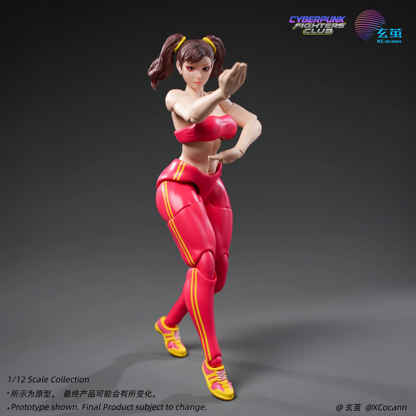 (Pre-order) Xcocann 1/12 Cyberpunk Fighters Club - Blazing Rose & Shadow Princess CFC03 / CF04 Action Figure