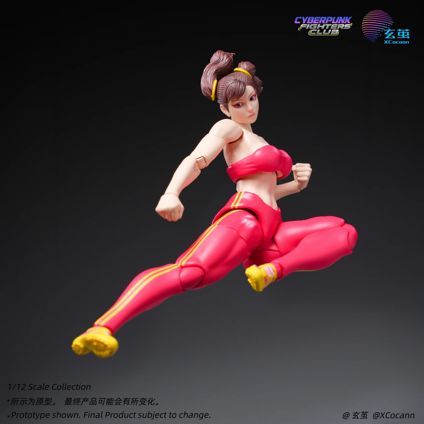 (Pre-order) Xcocann 1/12 Cyberpunk Fighters Club - Blazing Rose & Shadow Princess CFC03 / CF04 Action Figure