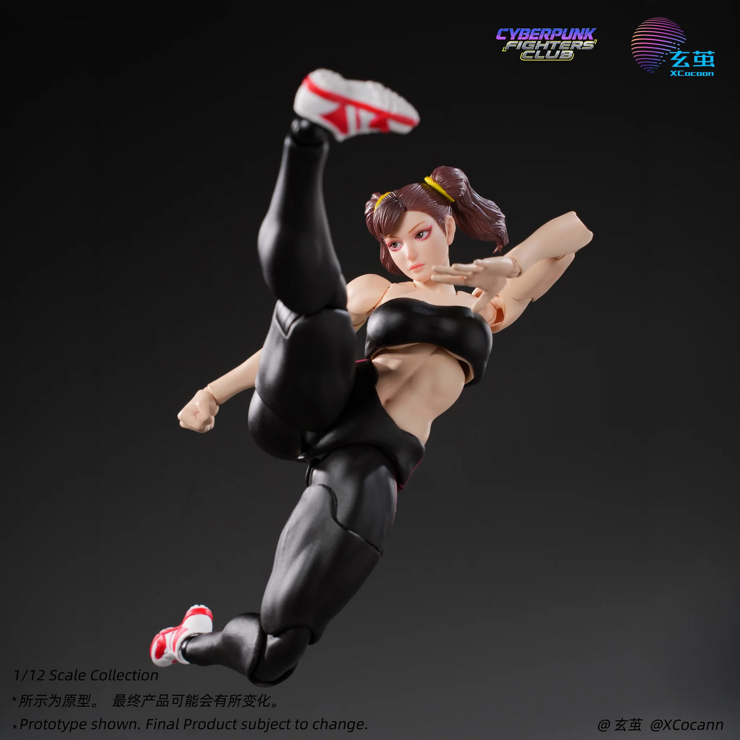 (Pre-order) Xcocann 1/12 Cyberpunk Fighters Club - Blazing Rose & Shadow Princess CFC03 / CF04 Action Figure