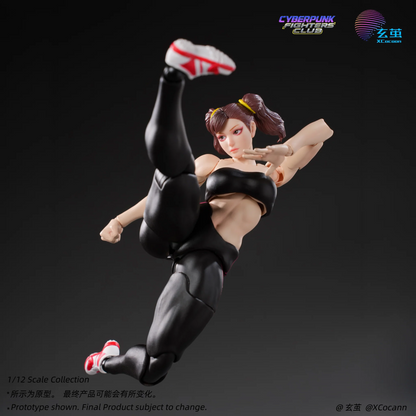 (Pre-order) Xcocann 1/12 Cyberpunk Fighters Club - Blazing Rose & Shadow Princess CFC03 / CF04 Action Figure