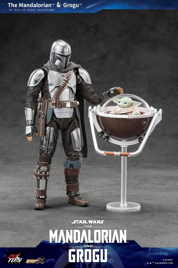 ZD Toys Star Wars The Mandalorian & Grogu Set 7-Inch Action Figure