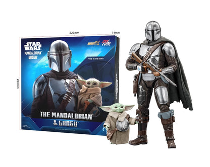 ZD Toys Star Wars The Mandalorian & Grogu Set 7-Inch Action Figure