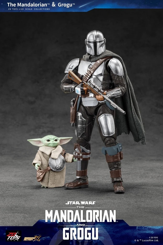 ZD Toys Star Wars The Mandalorian & Grogu Set 7-Inch Action Figure