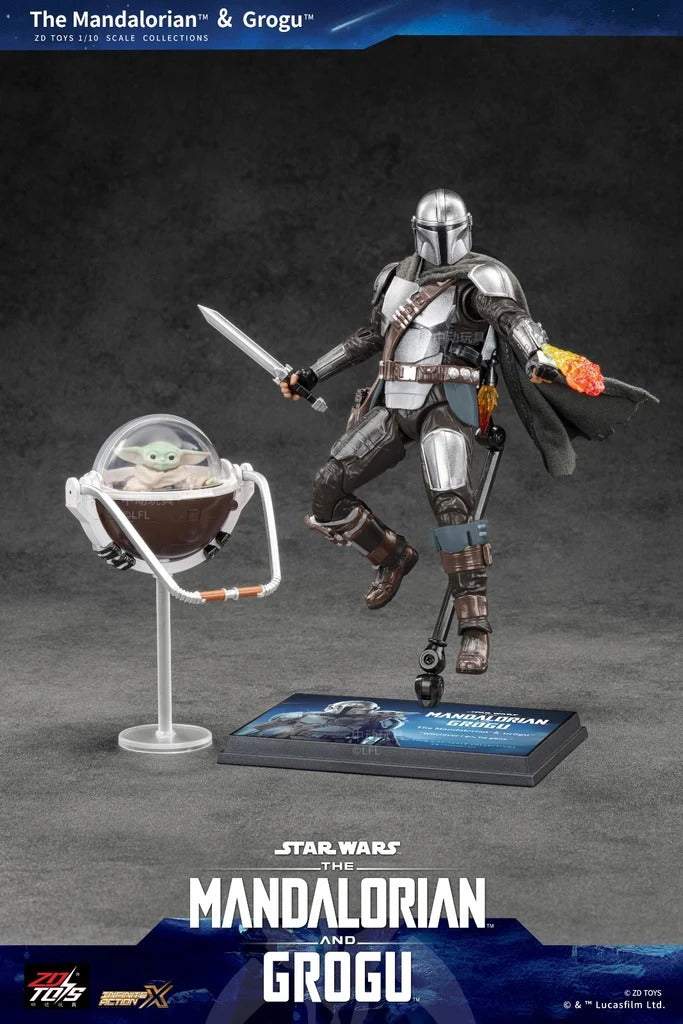 ZD Toys Star Wars The Mandalorian & Grogu Set 7-Inch Action Figure