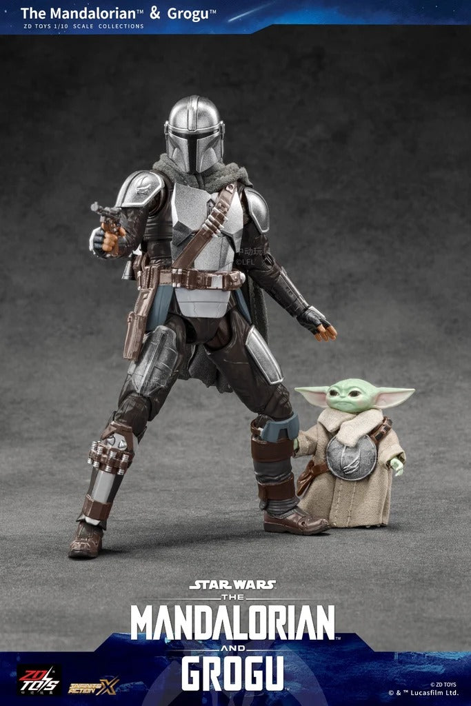ZD Toys Star Wars The Mandalorian & Grogu Set 7-Inch Action Figure
