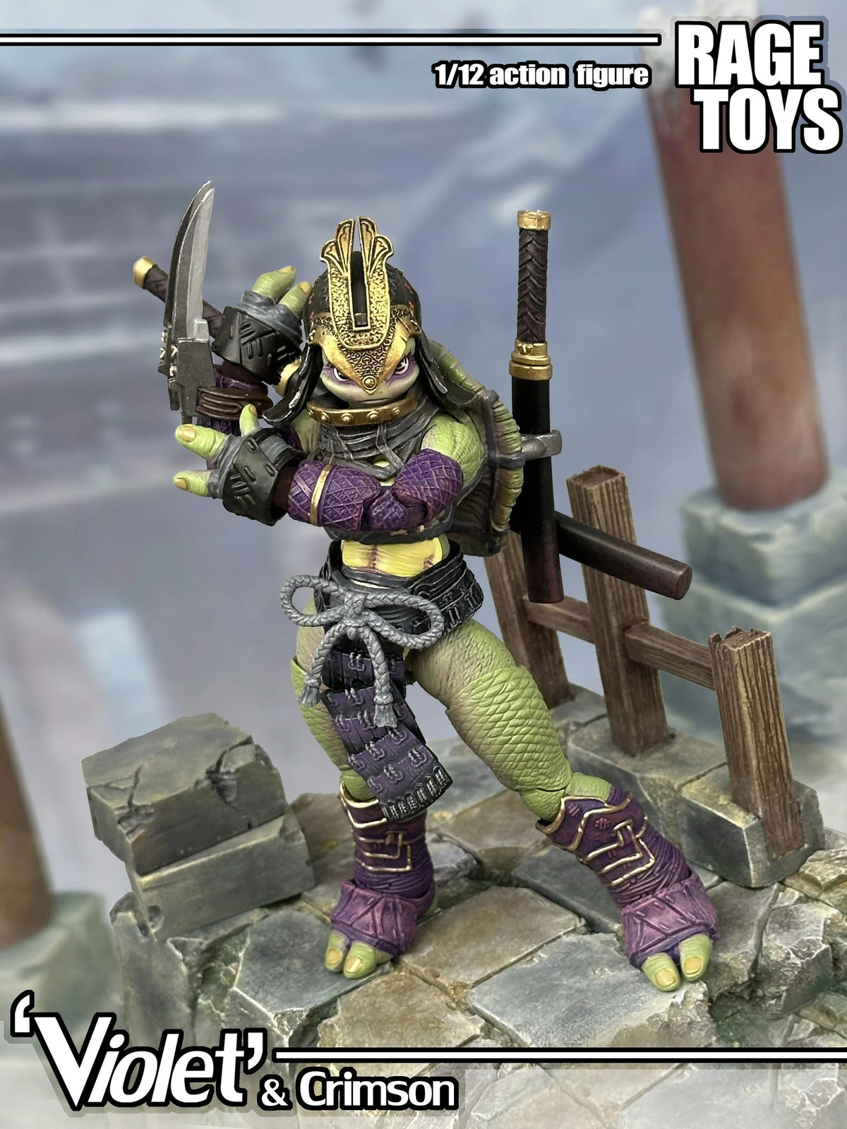 Rage Toys - Violet & Crimson Set of 2 1/12 Scale Action Figures