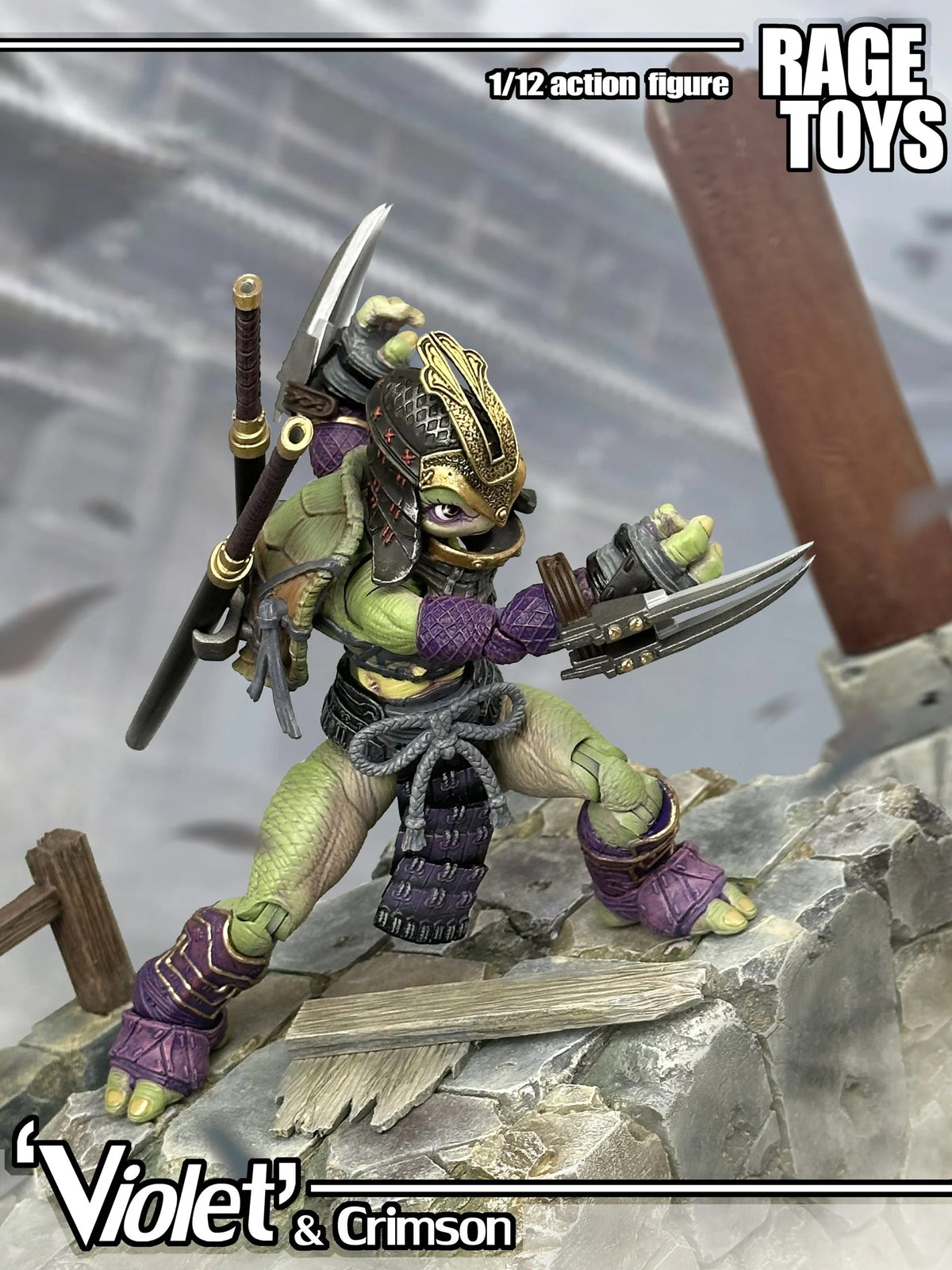 Rage Toys - Violet & Crimson Set of 2 1/12 Scale Action Figures