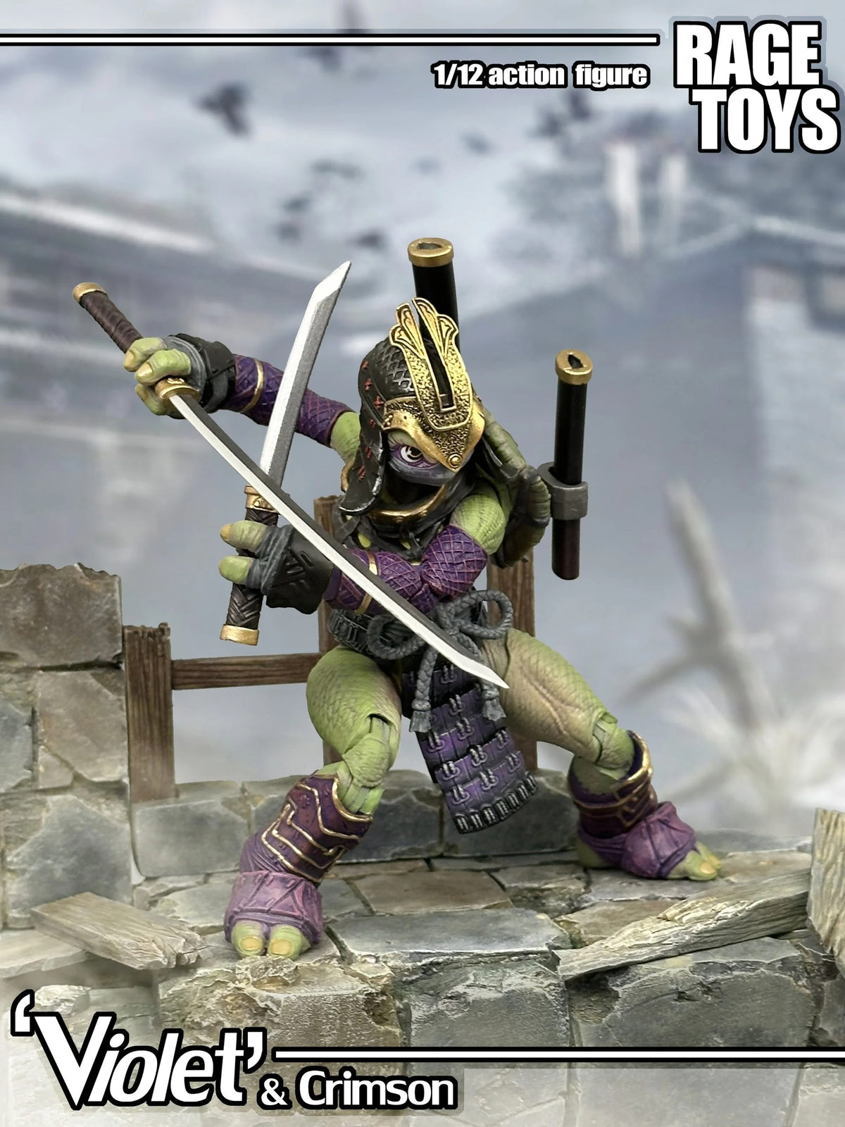 Rage Toys - Violet & Crimson Set of 2 1/12 Scale Action Figures
