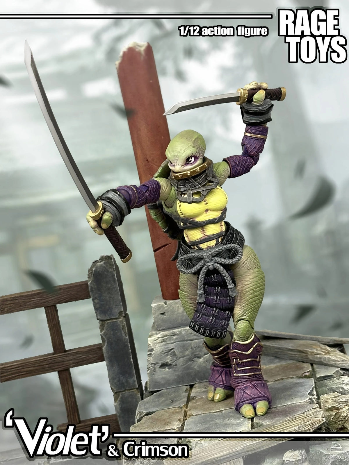 Rage Toys - Violet & Crimson Set of 2 1/12 Scale Action Figures