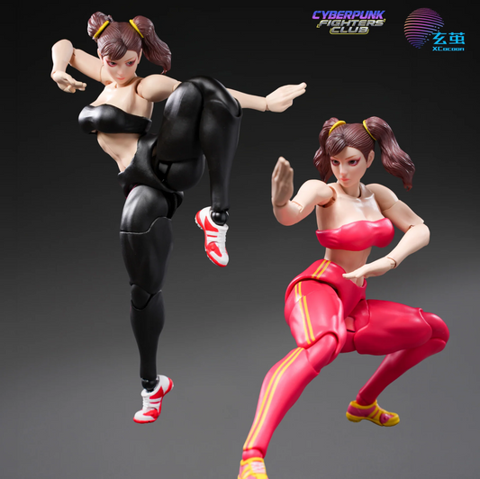 (Pre-order) Xcocann 1/12 Cyberpunk Fighters Club - Blazing Rose & Shadow Princess CFC03 / CF04 Action Figure