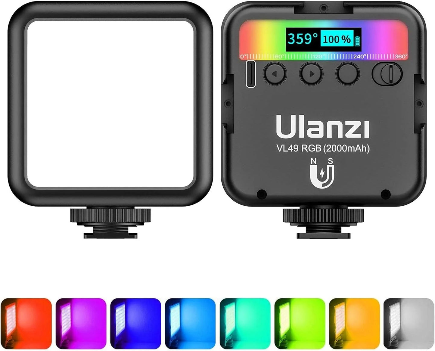 Ulanzi VL49 RGB Pocket LED Video Light 2500K–9000K (Local Stock)